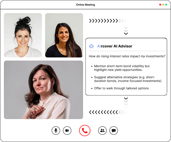 Aircover financial services AI assistant